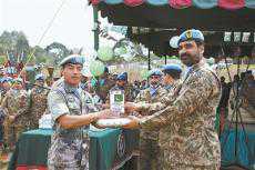 我赴剛果（金）維和官兵參加巴友軍獨(dú)立日慶祝活動(dòng)