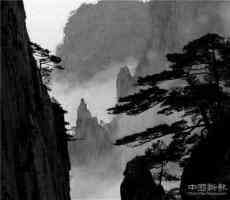 太美了！中國新報(bào)記者拍攝的水墨黃山