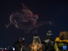 香港舉辦無人機(jī)燈光秀