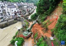安徽黃山：防汛排澇保民生
