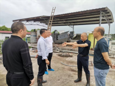 衡陽縣畜牧水產(chǎn)事務(wù)中心指導(dǎo)養(yǎng)殖場做好防災(zāi)減災(zāi)工作