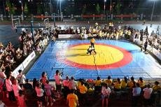 湖南邵陽(yáng)第二屆梅山跤術(shù)爭(zhēng)霸賽在金石橋鎮(zhèn)開(kāi)賽