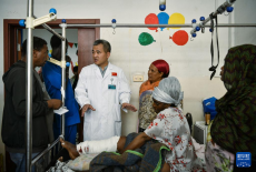 中國第25批援埃塞俄比亞醫(yī)療隊在當地開展醫(yī)療服務