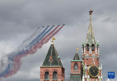 莫斯科舉行紀(jì)念蘇聯(lián)偉大衛(wèi)國(guó)戰(zhàn)爭(zhēng)勝利80周年閱兵式彩排