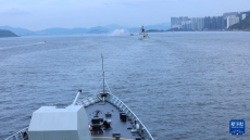 中國(guó)海軍山東艦航母編隊(duì)抵達(dá)香港