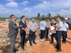 文昌市委常委陳明雁調(diào)研竹基材料生產(chǎn)基地建設(shè)