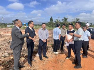 文昌市委常委陳明雁調研竹基材料生產基地建設
